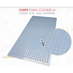 FORMA DE CHOCOLATE ACETATO GRANDE -CHIPS PARA COOKIE M - SIMPLES  - BWB