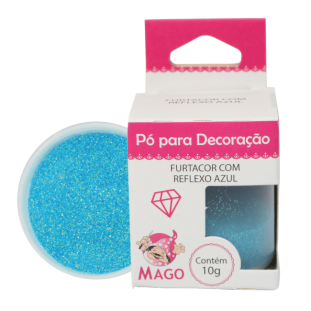 PÓ PARA DECORAÇÃO FURTACOR REFLEXO AZUL  10G - MAGO