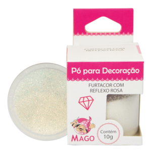 PÓ PARA DECORAÇÃO FURTACOR REFLEXO ROSA  10G - MAGO