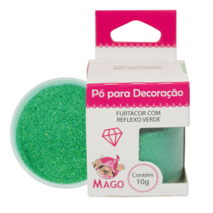 PÓ PARA DECORAÇÃO FURTACOR REFLEXO VERDE 10G - MAGO