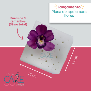 PLACA PARA APOIO DE FLORES ARAMADAS (PEAD) - (SOLRAC)