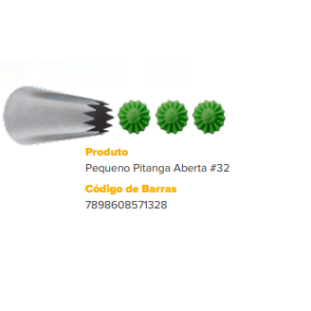 BICO INOX PITANGA ABERTA  #32 P 