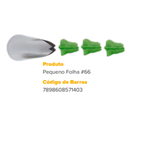 BICO INOX FOLHA #66 P