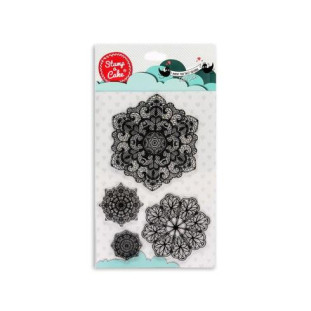 CARIMBO DE SILICONE IMPORTADO STAMP A CAKE - MANDALAS