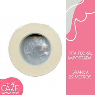 FITA FLORAL CHINESA - BRANCA 29M