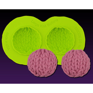 MOLDE BOTÃO GRANDE DE TRICOT  - MARVELOUS MOLDS - PRODUTO IMPORTADO