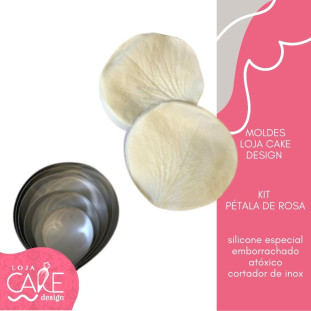 KIT PÉTALA DE ROSA (CORTADOR E MARCADOR) - LINHA PROFISSIONAL