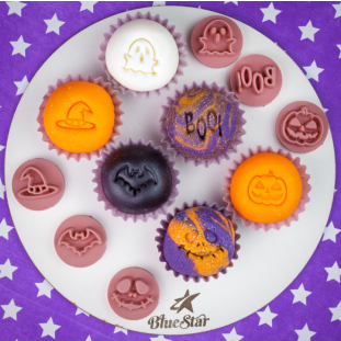 KIT CARIMBOS 2 CM HALLOWEEN - BLUE STAR