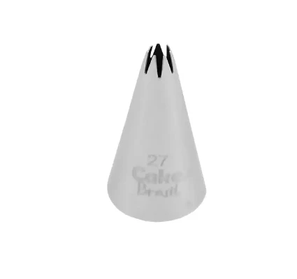 BICO DE CONFEITAR ESTRELA FECHADA (P) Nº 27 - CAKE BRASIL