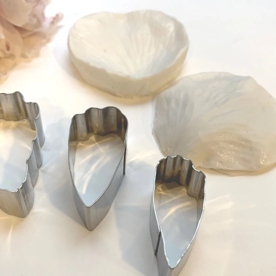 KIT PÉTALA DE PEÔNIA COM SÉPALA  (CORTADORES E MARCADOR) - LINHA PROFISSIONAL