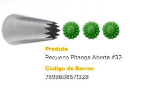 BICO INOX PITANGA ABERTA  #32 P 