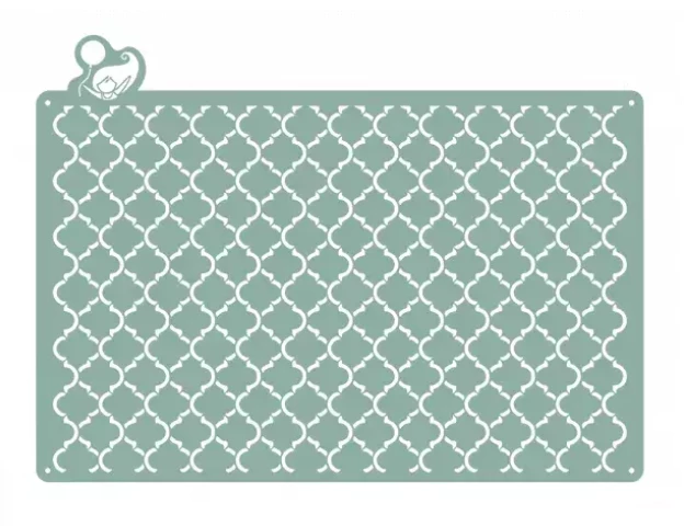 ESTÊNCIL PARA BOLO QUATREFOIL  PEQUENO - MEU ESTÊNCIL