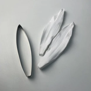 KIT MARCADOR E CORTADOR INOX DE FOLHA DE TULIPA  - LINHA PROFISSIONAL