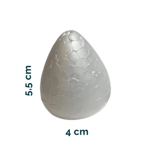 COXINHA DE ISOPOR PARA CENTRO DE FLOR   5,5 x 4,5 cm