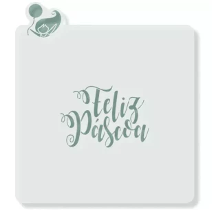 ESTÊNCIL FELIZ PÀSCOA 5 -  MEU ESTÊNCIL