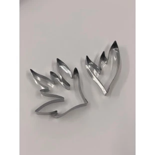 CORTADOR INOX DE FOLHAS DE PEONIA - (2 PEÇAS) 
