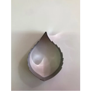 CORTADOR INOX DE FOLHA DE HIBISCO (1 PEÇA) -LINHA PROFISSIONAL