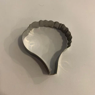 CORTADOR INOX DE PÉTALA DE  HIBISCO (1 PEÇA) - LINHA PROFISSIONAL
