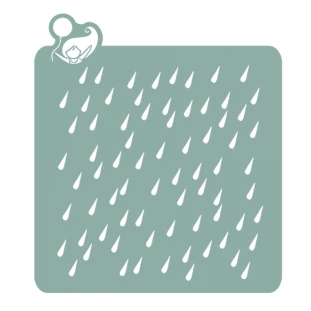 ESTÊNCIL PINGOS DE CHUVA - MEU ESTÊNCIL