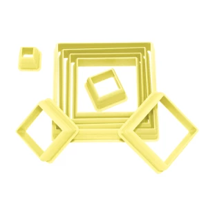 KIT CORTADORES QUADRADO BLUE STAR (8 PEÇAS) 