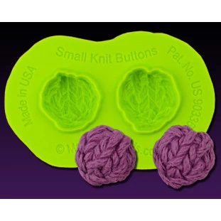 MOLDE BOTÃO PEQUENO DE TRICOT  - MARVELOUS MOLDS - PRODUTO IMPORTADO