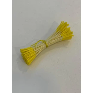 100 PISTILOS/ESTAMES DUPLOS ARROZINHO - AMARELO 